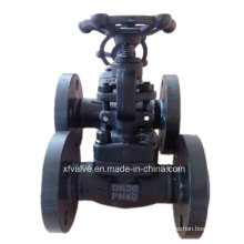 DIN Pn40 Forged Carbon Steel A105 Flange End Globe Valve